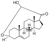 5-PREGNEN-3-BETA-OL-20-ONE 21-ALDEHYDE HEMIACETAL Struktur