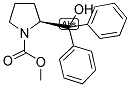 (S)-(-)-N-CARBOMETHOXY- ALPHA,ALPHA-DIPHENYL-2-PYRROLIDINE METHANOL Struktur