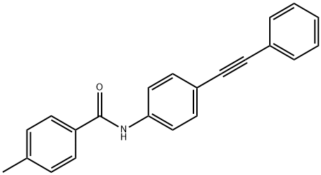 4-METHYL-N-[4-(2-PHENYLETHYNYL)PHENYL]BENZENECARBOXAMIDE Struktur