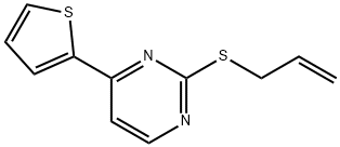 2-(ALLYLSULFANYL)-4-(2-THIENYL)PYRIMIDINE Struktur