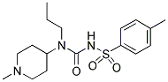 N'-((4-METHYLPHENYL)SULPHONYL)-N-(1-METHYLPIPERIDIN-4-YL)-N-PROPYLUREA Struktur