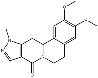 2,3-DIMETHOXY-11-METHYL-5,11,12,12A-TETRAHYDROPYRAZOLO[3',4':4,5]PYRIDO[2,1-A]ISOQUINOLIN-8(6H)-ONE Struktur