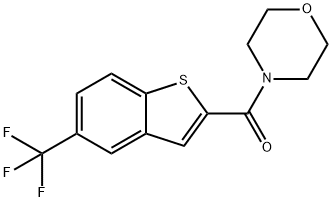 MORPHOLINO[5-(TRIFLUOROMETHYL)-1-BENZOTHIOPHEN-2-YL]METHANONE Struktur