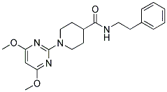 1-(4,6-DIMETHOXYPYRIMIDIN-2-YL)-N-(2-PHENYLETHYL)PIPERIDINE-4-CARBOXAMIDE Struktur