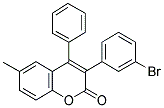 3(3'-BROMOPHENYL)-6-METHYL-4-PHENYLCOUMARIN Struktur