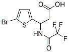 3-(5-BROMO-2-THIENYL)-3-[(2,2,2-TRIFLUOROACETYL)AMINO]PROPANOIC ACID Struktur