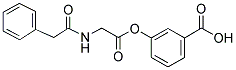 M-[[(PHENYLACETYL)GLYCYL]OXY]BENZOIC ACID Struktur