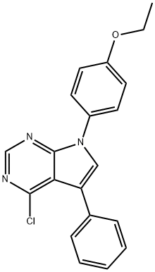 4-CHLORO-7-(4-ETHOXYPHENYL)-5-PHENYL-7H-PYRROLO[2,3-D]PYRIMIDINE Struktur