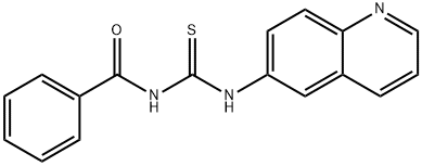 N-BENZOYL-N'-(6-QUINOLINYL)THIOUREA Struktur