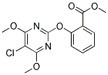 2-[(5-CHLORO-4,6-DIMETHOXYPYRIMIDIN-2-YL)OXY]BENZOIC ACID, METHYL ESTER Struktur