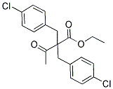 ETHYL 2,2-BIS(4-CHLOROBENZYL)-3-OXOBUTANOATE Struktur