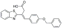 3-BENZOTHIAZOL-2-YL-4-(4-BENZYLOXY-PHENYL)-BUT-3-ENOIC ACID Struktur