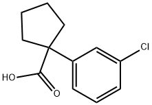 1-(3-CHLOROPHENYL)CYCLOPENTANECARBOXYLIC ACID Struktur