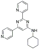 N-CYCLOHEXYL-2-PYRIDIN-2-YL-6-PYRIDIN-4-YLPYRIMIDIN-4-AMINE Struktur