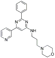 (3-MORPHOLIN-4-YL-PROPYL)-(2-PHENYL-6-PYRIDIN-3-YL-PYRIMIDIN-4-YL)-AMINE Struktur