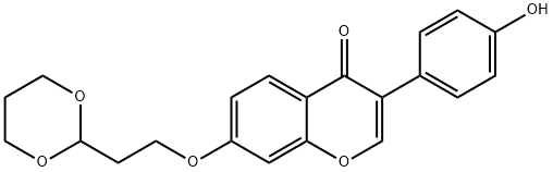 7-O-[2-(1,3-DIOXANYL)ETHYL]DAIDZEIN Struktur