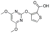 3-[(4,6-DIMETHOXYPYRIMIDIN-2-YL)OXY]THIOPHENE-2-CARBOXYLIC ACID Struktur