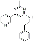 2-METHYL-N-(2-PHENYLETHYL)-6-PYRIDIN-3-YLPYRIMIDIN-4-AMINE Struktur