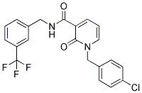 N-[3-(TRIFLUOROMETHYL)BENZYL]-1-(4-CHLOROBENZYL)-2-PYRIDONE-3-CARBOXAMIDE Struktur