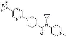 N-CYCLOPROPYL-N-(1-METHYLPIPERIDIN-4-YL)-1-(5-(TRIFLUOROMETHYL)PYRIDIN-2-YL)PIPERIDINE-4-CARBOXAMIDE Struktur