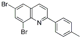 6,8-DIBROMO-2-(4-METHYLPHENYL)QUINOLINE Struktur