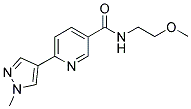 N-(2-METHOXYETHYL)-6-(1-METHYL-1H-PYRAZOL-4-YL)PYRIDINE-3-CARBOXAMIDE Struktur