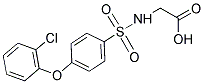 2-(([4-(2-CHLOROPHENOXY)PHENYL]SULFONYL)AMINO)ACETIC ACID Struktur