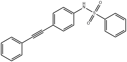 N-[4-(2-PHENYLETHYNYL)PHENYL]BENZENESULFONAMIDE Struktur