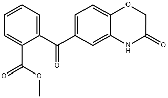 METHYL 2-[(3-OXO-3,4-DIHYDRO-2H-1,4-BENZOXAZIN-6-YL)CARBONYL]BENZENECARBOXYLATE Struktur