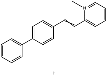 2-(2-[1,1'-BIPHENYL]-4-YLVINYL)-1-METHYLPYRIDINIUM IODIDE Struktur