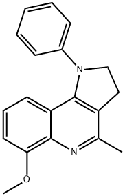 6-METHOXY-4-METHYL-1-PHENYL-2,3-DIHYDRO-1H-PYRROLO[3,2-C]QUINOLINE Struktur