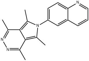 6-(1,4,5,7-TETRAMETHYL-6H-PYRROLO[3,4-D]PYRIDAZIN-6-YL)QUINOLINE Struktur