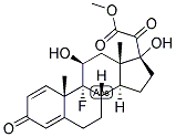 1,4-PREGNADIEN-9-ALPHA-FLUORO-11-BETA, 17,-DIIOL-3,20-DIONE 21-CARBOXYLIC ACID-METHYL ESTER Struktur