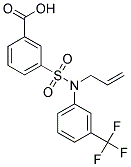 3-[ALLYL-(3-TRIFLUOROMETHYL-PHENYL)-SULFAMOYL]-BENZOIC ACID Struktur