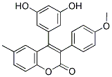 4-(3',5'-DIHYDROXYPHENYL)-3-(4'-METHOXYPHENYL)-6-METHYL COUMARIN Struktur