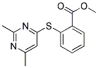 2-[(2,4-DIMETHYLPYRIMIDIN-6-YL)THIO]BENZOIC ACID, METHYL ESTER Struktur