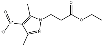 3-(3,5-DIMETHYL-4-NITRO-PYRAZOL-1-YL)-PROPIONIC ACID ETHYL ESTER Struktur