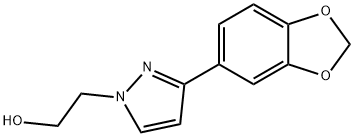 2-[3-(1,3-BENZODIOXOL-5-YL)-1H-PYRAZOL-1-YL]-1-ETHANOL Struktur