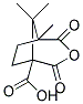 5,8,8-TRIMETHYL-2,4-DIOXO-3-OXABICYCLO[3.2.1]OCTANE-1-CARBOXYLIC ACID Struktur