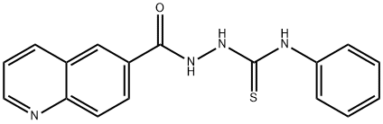 N-PHENYL-2-(6-QUINOLINYLCARBONYL)-1-HYDRAZINECARBOTHIOAMIDE Struktur