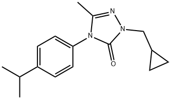 2-(CYCLOPROPYLMETHYL)-4-(4-ISOPROPYLPHENYL)-5-METHYL-2,4-DIHYDRO-3H-1,2,4-TRIAZOL-3-ONE Struktur