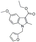 ETHYL 1-(2-FURYLMETHYL)-5-METHOXY-2-METHYL-1H-INDOLE-3-CARBOXYLATE Struktur