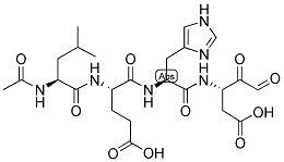 AC-LEU-GLU-HIS-ASP-ALDEHYDE (PSEUDO ACID) Struktur