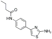 N-[4-(2-AMINO-1,3-THIAZOL-4-YL)PHENYL]BUTANAMIDE Struktur