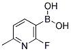 2-FLUORO-6-METHYLPYRIDINE-3-BORONIC ACID Struktur