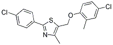 4-CHLORO-2-METHYLPHENYL [2-(4-CHLOROPHENYL)-4-METHYL-1,3-THIAZOL-5-YL]METHYL ETHER Struktur