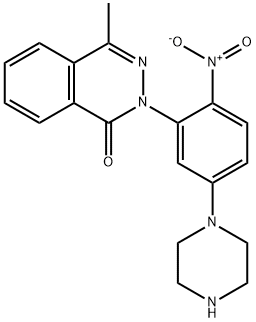 4-METHYL-2-(2-NITRO-5-PIPERAZIN-1-YLPHENYL)PHTHALAZIN-1(2H)-ONE Struktur