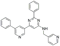 [2-PHENYL-6-(5-PHENYL-PYRIDIN-3-YL)-PYRIMIDIN-4-YL]-PYRIDIN-3-YLMETHYL-AMINE Struktur