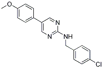 N-(4-CHLOROBENZYL)-5-(4-METHOXYPHENYL)PYRIMIDIN-2-AMINE Struktur