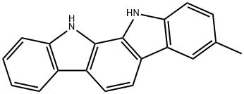 3-METHYL-11,12-DIHYDROINDOLO[2,3-A]CARBAZOLE Struktur